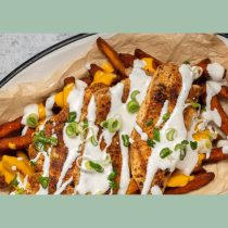 Csirkés Sajtos Édesburgonya